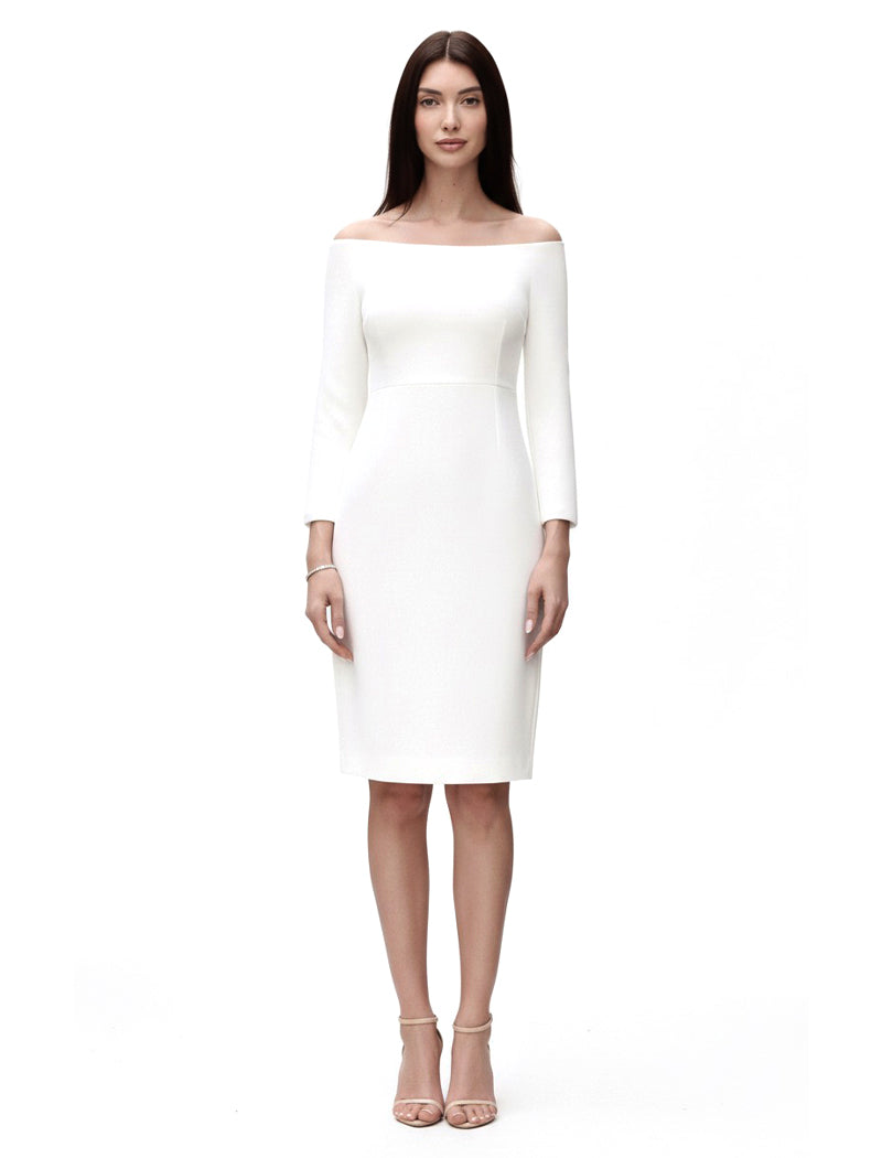 Off-Shouder Knee Length Dress