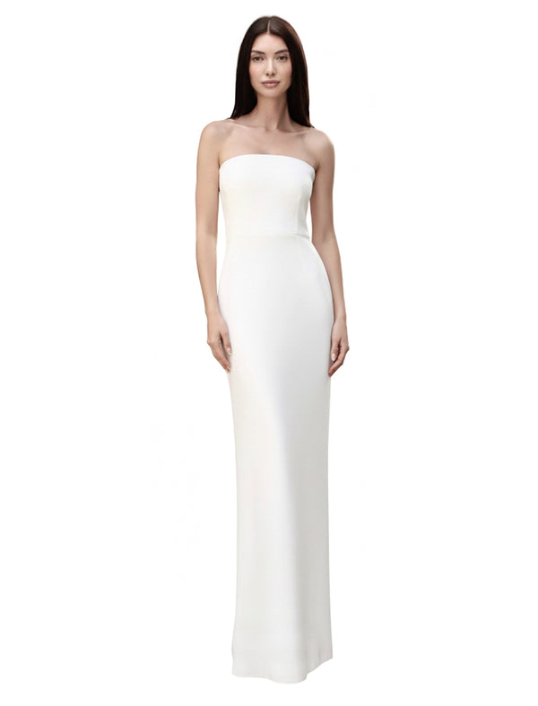 Strech Crepe Tube Evening Gown
