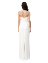 Strech Crepe Tube Evening Gown