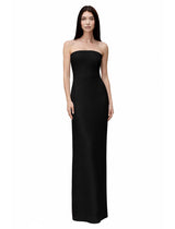 Strech Crepe Tube Evening Gown