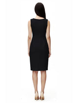 Stretch Crepe Knee Length Dress