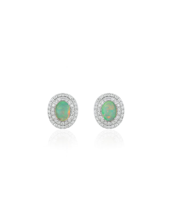 Natural Opal Earrings