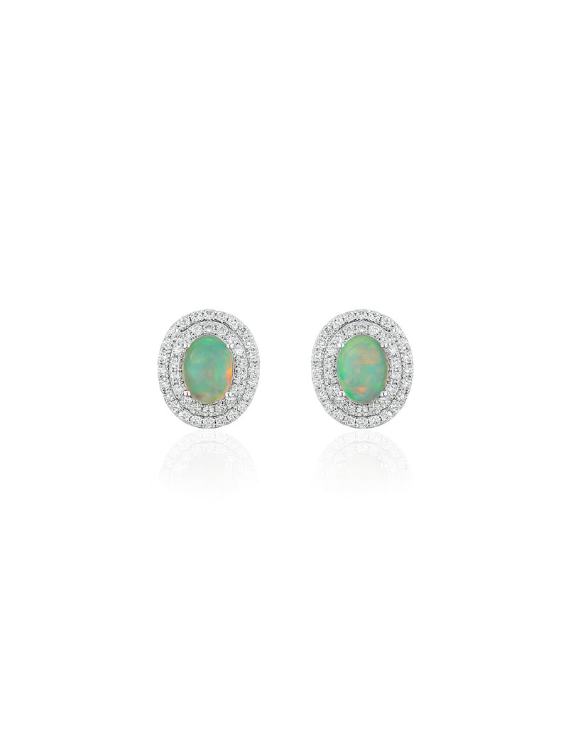 Natural Opal Earrings