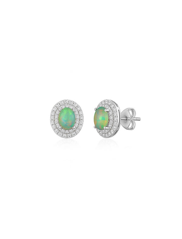 Natural Opal Earrings