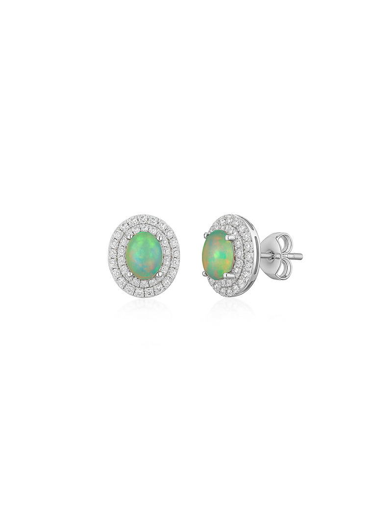 Natural Opal Earrings