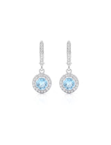 Blue Sky Topaz Wire Earrings
